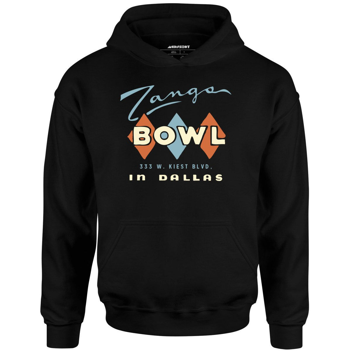 Zangs Bowl - Dallas, TX - Vintage Bowling Alley - Unisex Hoodie