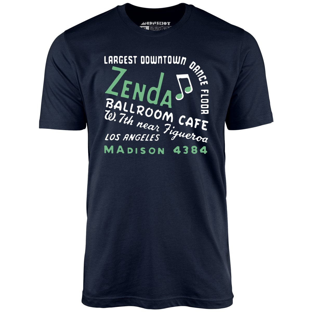 Zenda Ballroom Cafe - Los Angeles, CA - Vintage Nightclub - Unisex T-Shirt