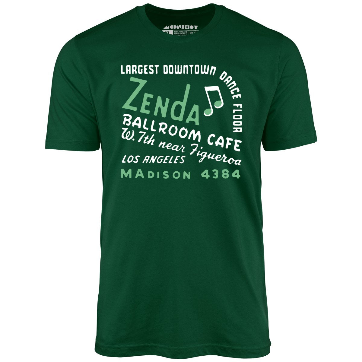 Zenda Ballroom Cafe - Los Angeles, CA - Vintage Nightclub - Unisex T-Shirt