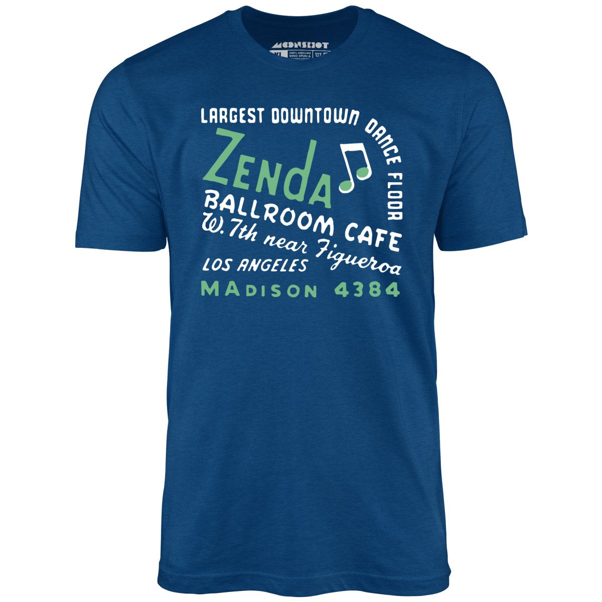 Zenda Ballroom Cafe - Los Angeles, CA - Vintage Nightclub - Unisex T-Shirt