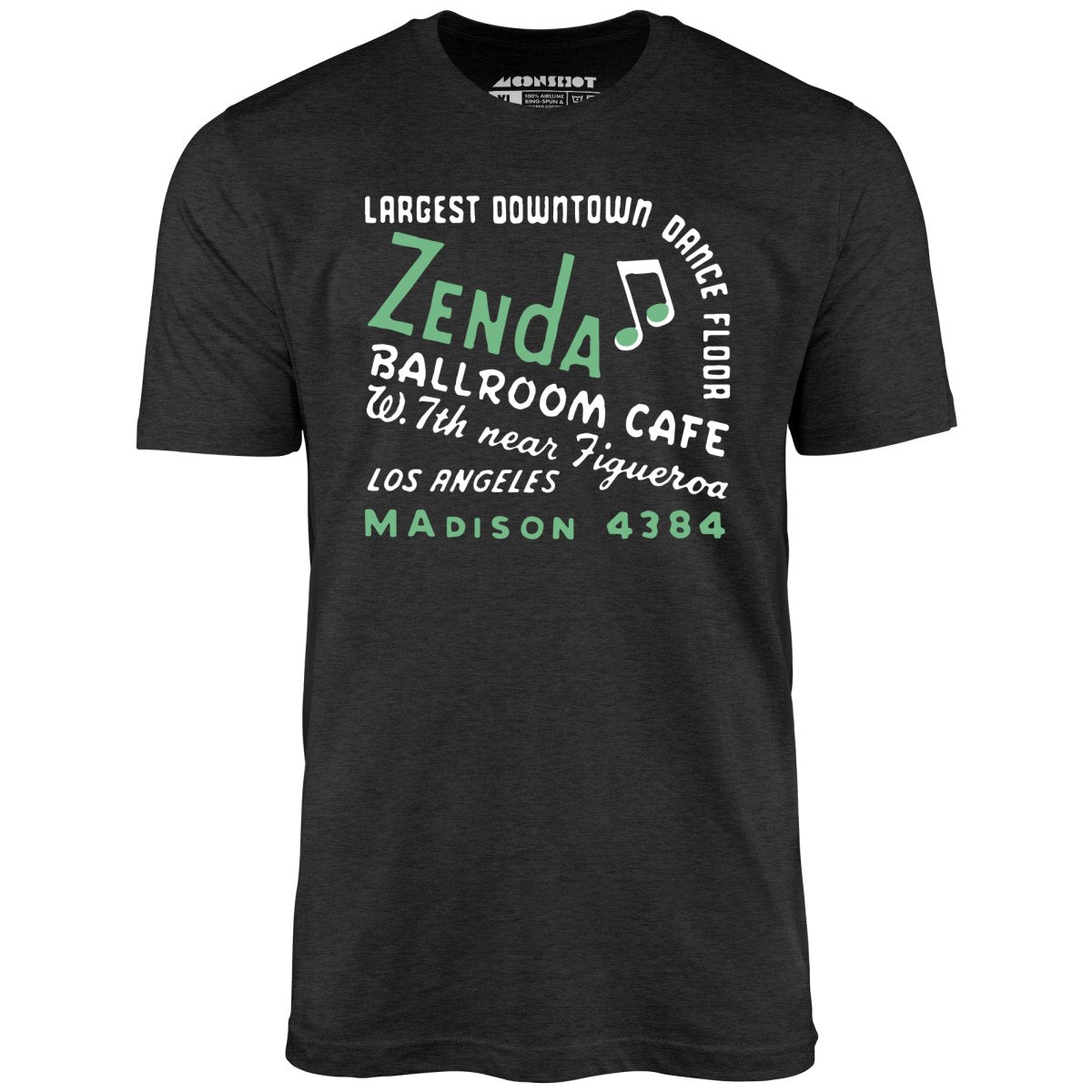 Zenda Ballroom Cafe - Los Angeles, CA - Vintage Nightclub - Unisex T-Shirt