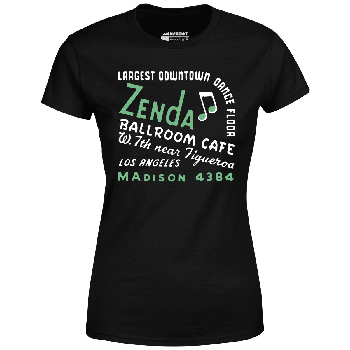 Zenda Ballroom Cafe - Los Angeles, CA - Vintage Nightclub - Women's T-Shirt