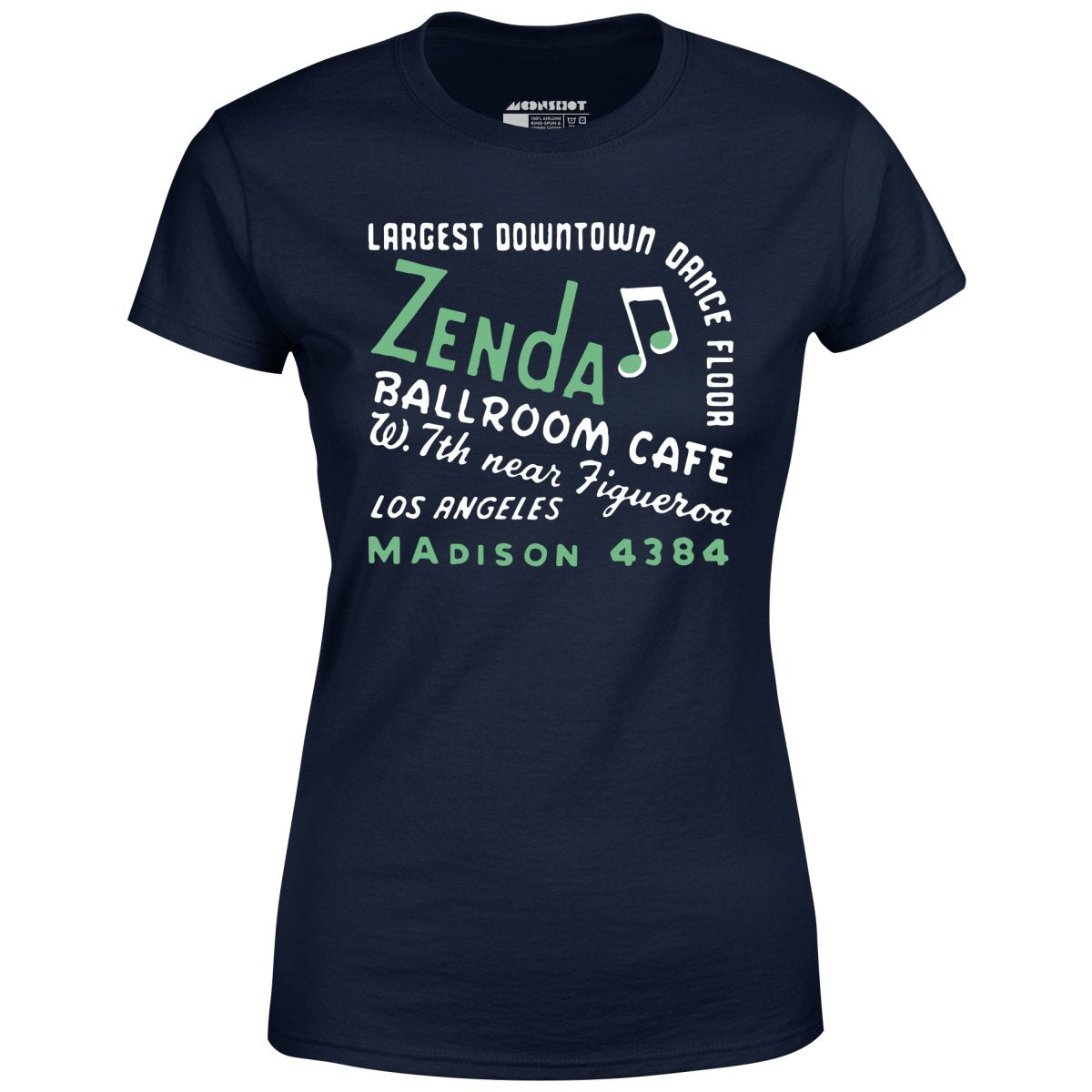 Zenda Ballroom Cafe - Los Angeles, CA - Vintage Nightclub - Women's T-Shirt