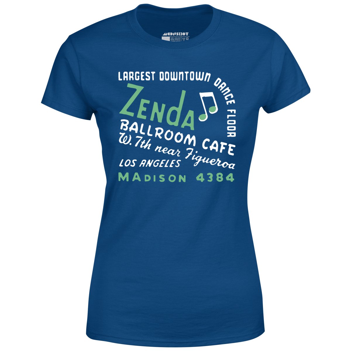 Zenda Ballroom Cafe - Los Angeles, CA - Vintage Nightclub - Women's T-Shirt