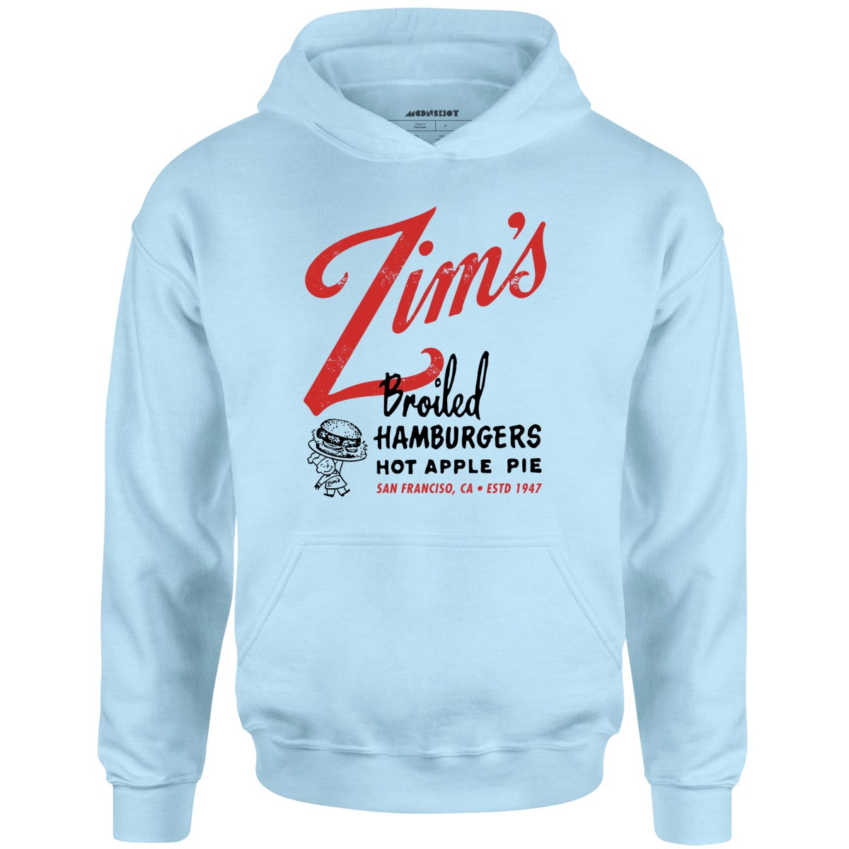 Zim's Hamburgers v1 - San Francisco, CA - Vintage Restaurant - Unisex Hoodie
