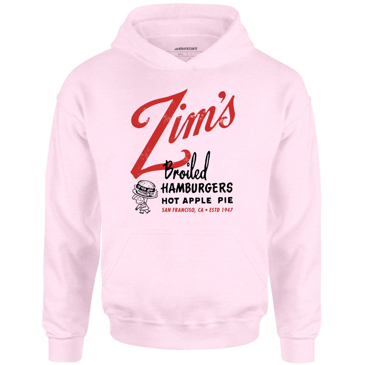 Zim's Hamburgers v1 - San Francisco, CA - Vintage Restaurant - Unisex Hoodie
