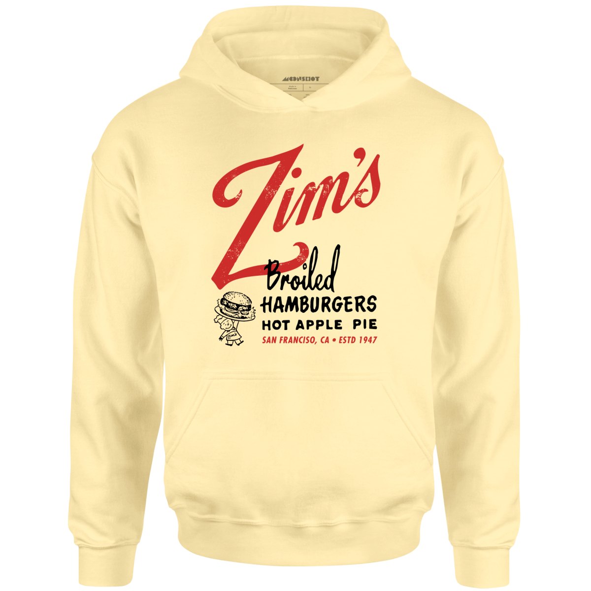 Zim's Hamburgers v1 - San Francisco, CA - Vintage Restaurant - Unisex Hoodie