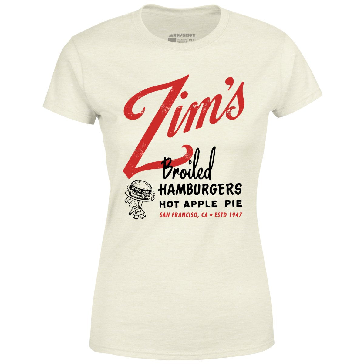 Zim's Hamburgers v1 - San Francisco, CA - Vintage Restaurant - Women's T-Shirt