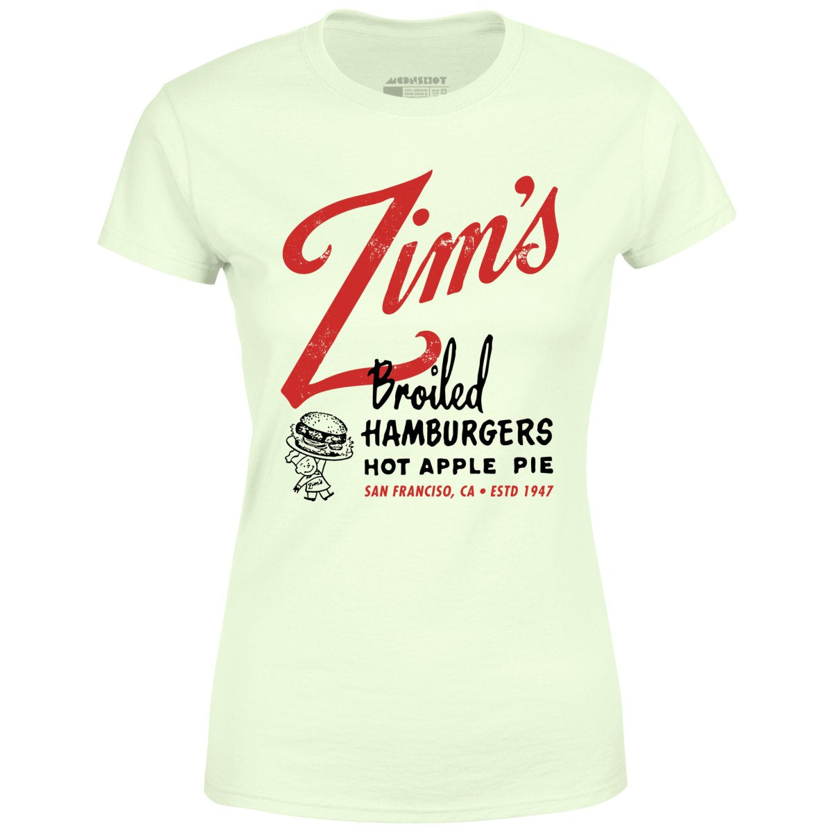 Zim's Hamburgers v1 - San Francisco, CA - Vintage Restaurant - Women's T-Shirt