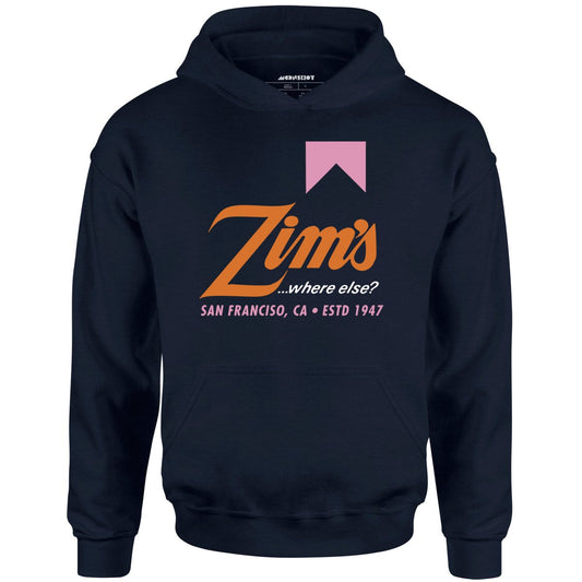 Zim's Hamburgers v3 - San Francisco, CA - Vintage Restaurant - Unisex Hoodie